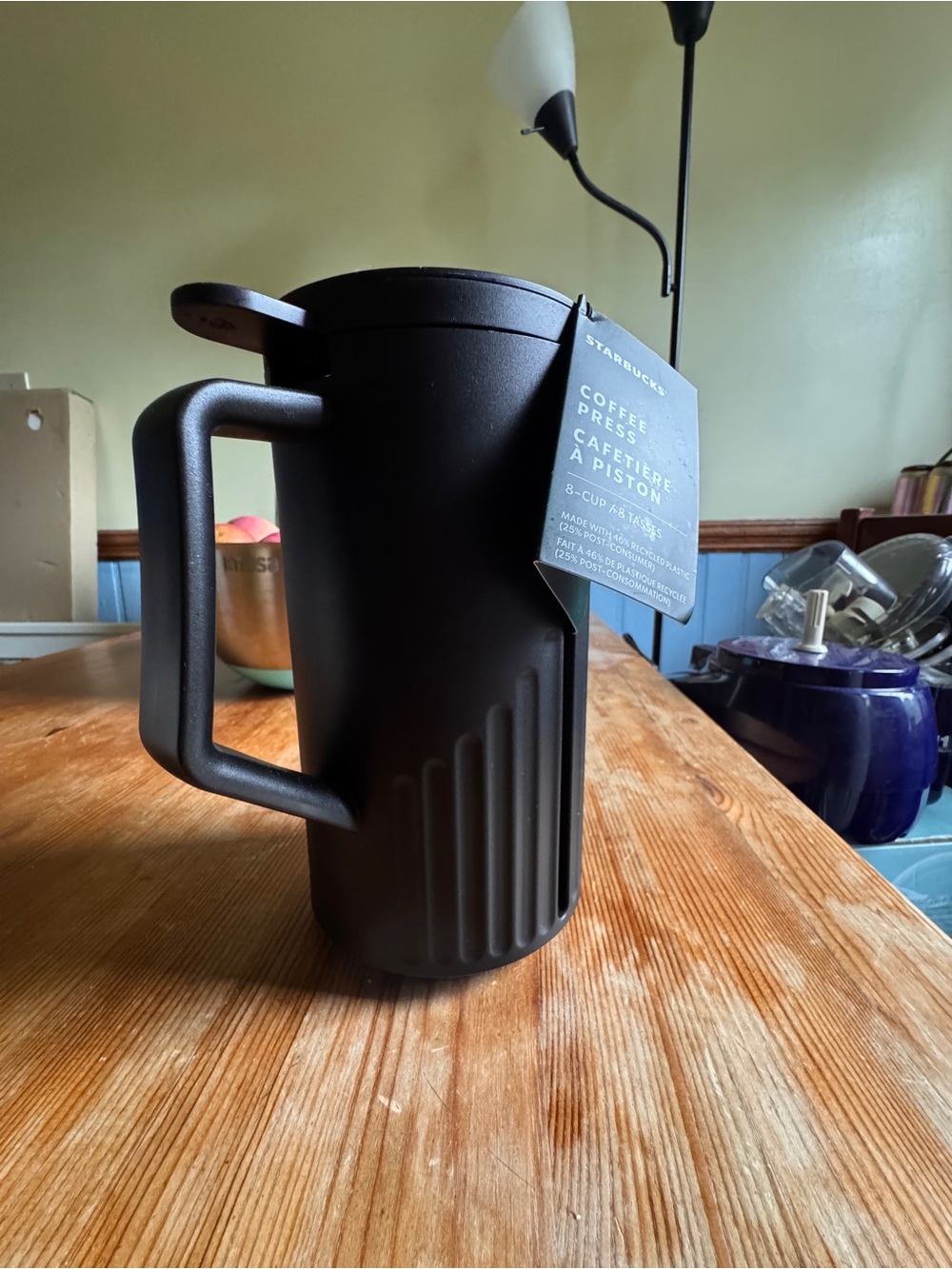 Starbucks Black Matte Coffee Press with Ribbed Grip